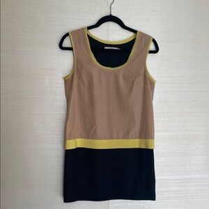 Stylish Sleeveless Colorblock Mini Dress
